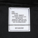 【レディース特価】アメリカ海軍 U.S.NAVY ブラック レディース スラックスパンツ 新品 145N=