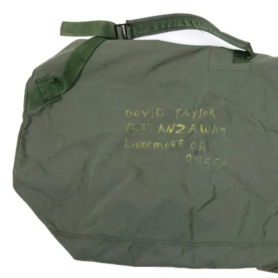 アメリカ軍 OD ナイロン 旧型 ダッフルバッグ USED A34YU
