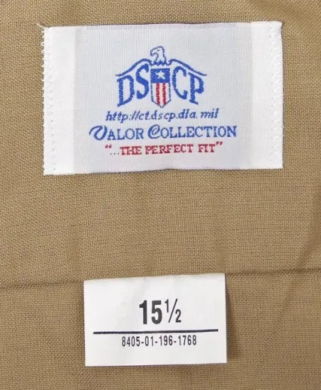 アメリカ海兵隊 USMC カーキ 半袖ドレスシャツ 新品 -