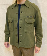 アメリカ軍 U.S.ARMY ビンテージ OG-108 ウール フィールドシャツ ワッペン付 USED
