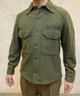 アメリカ軍 U.S.ARMY ビンテージ OG-108 ウール フィールドシャツ ワッペン付 USED