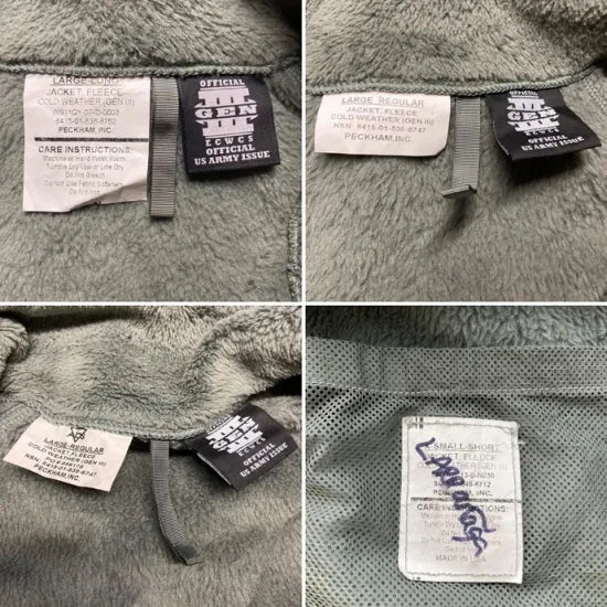 アメリカ軍 フォリッジグリーン Polartec ECWCS Gen3 Level3 フリースジャケット USED A31FU