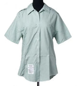 【レディース特価】アメリカ陸軍 U.S.ARMY レディース タックイン 半袖ドレスシャツ USED AMY-SS-LU-