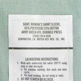 【レディース特価】アメリカ陸軍 U.S.ARMY レディース タックイン 半袖ドレスシャツ 新品 AMY-SS-LN-