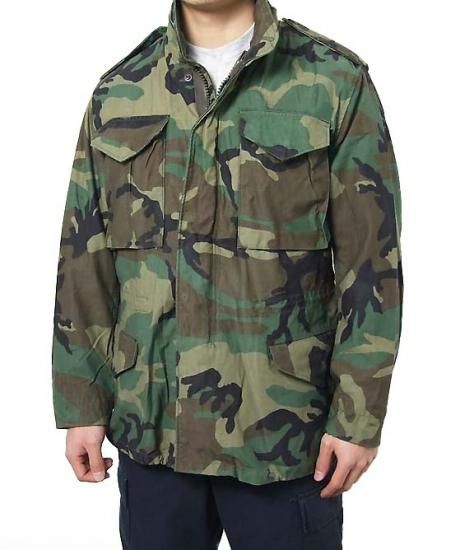 米軍実物 M-65 ウッドランドカモ ジャケット パンツ 上下セット M BDU MILITARY（ミリタリー） 実物 USED 米軍 M-65 フィールドジャケット