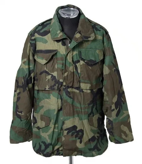 アメリカ軍 ウッドランドカモ M-65 フィールドジャケット USED \u2013