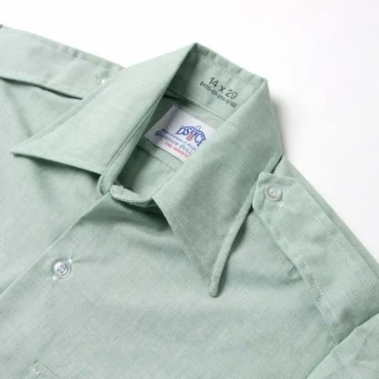アメリカ陸軍 U.S.ARMY ライトグリーン 長袖ドレスシャツ 新品 -
