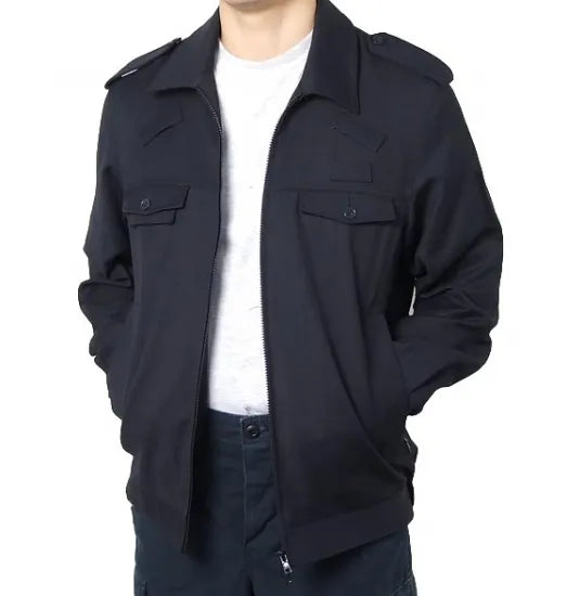イギリス POLICE ダークネイビー ワークジャケット 新品 B59N=