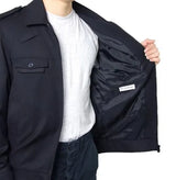 イギリス POLICE ダークネイビー ワークジャケット 新品 B59N=