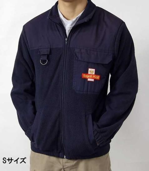 イギリス郵便 Royal Mail ネイビー フリースジャケット USED B45U
