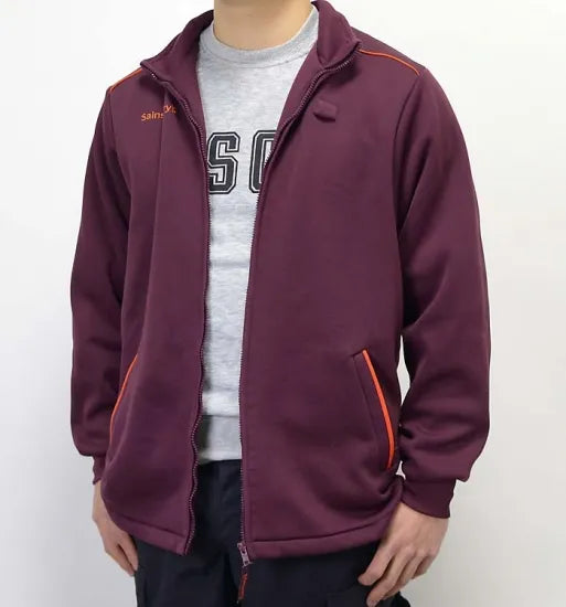 イギリス ワインカラー Sainsbury's スタッフジャケット USED B20WU