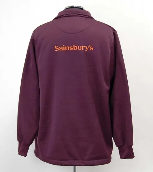 イギリス ワインカラー Sainsbury's スタッフジャケット USED B20WU