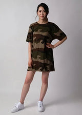 フランス軍 PETIT BATEAU/プチバトー CCE カモフラージュ ワンピース 新品 ONE-PIECE-