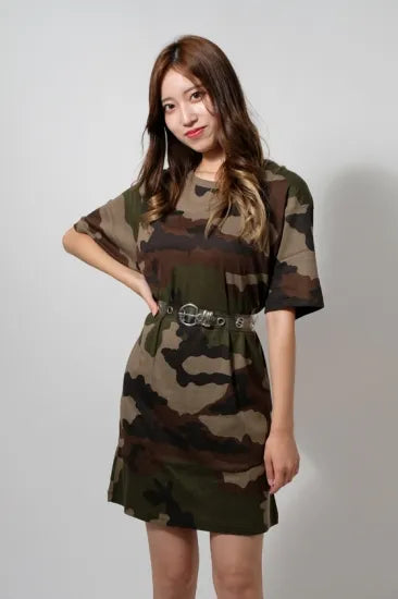 フランス軍 PETIT BATEAU/プチバトー CCE カモフラージュ ワンピース 新品 ONE-PIECE-