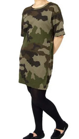 フランス軍 PETIT BATEAU/プチバトー CCE カモフラージュ ワンピース 新品 ONE-PIECE-
