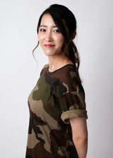フランス軍 PETIT BATEAU/プチバトー CCE カモフラージュ ワンピース 新品 ONE-PIECE-