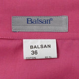 【レディース特価】フランス Balsan社 ピンク レディース 長袖＆半袖 ワークシャツ 新品 -