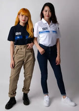 フランス自治体警察 POLICE MUNICIPALE ホワイト ハーフジップ ポロシャツ 新品 F99N-