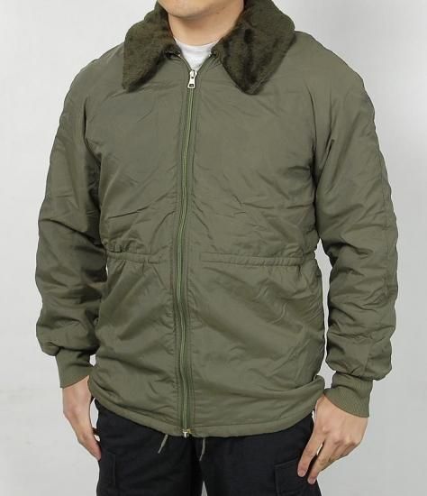 フランス国家憲兵隊 ジャンダルムリ OD ボアライナージャケット USED