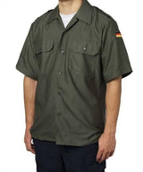 ドイツ軍 OD リメイク 半袖フィールドシャツ 新品 G12SN-