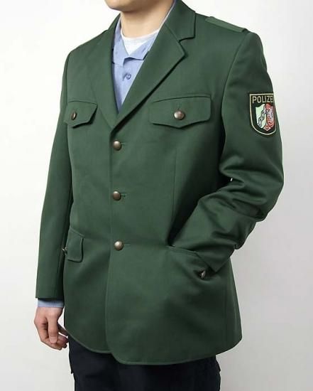 ドイツ警察 POLIZEI グリーン ドレスジャケット 新品 G54N