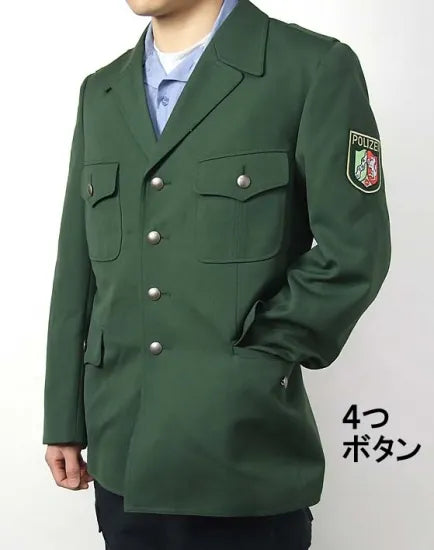 ドイツ警察 POLIZEI グリーン ドレスジャケット 新品