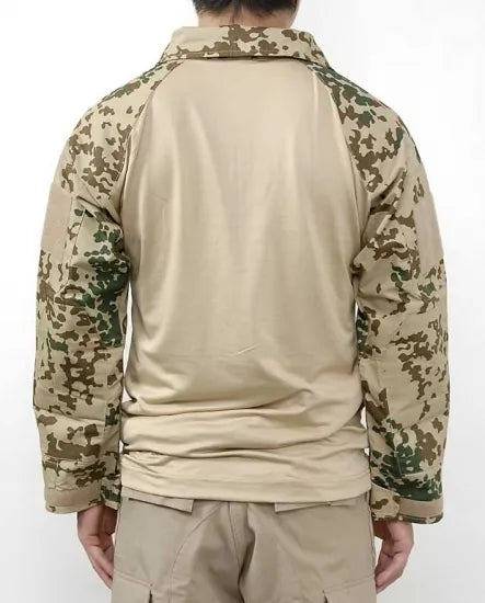 ドイツ デザートフレクターカモ タクティカルシャツ 新品 =