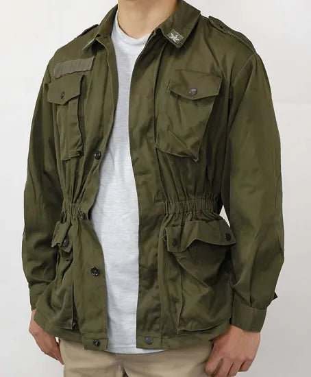 【訳あり】イタリア軍 OD コンバットジャケット USED E31UD