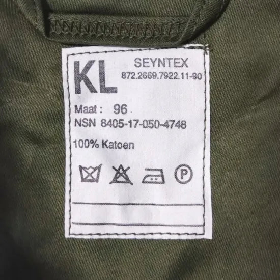 オランダ軍 OD ファティーグシャツ 新品 D12N=