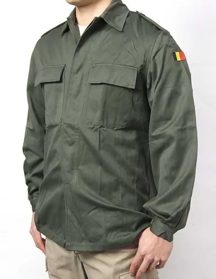 ベルギー軍 OD ファティーグシャツ 新品 =