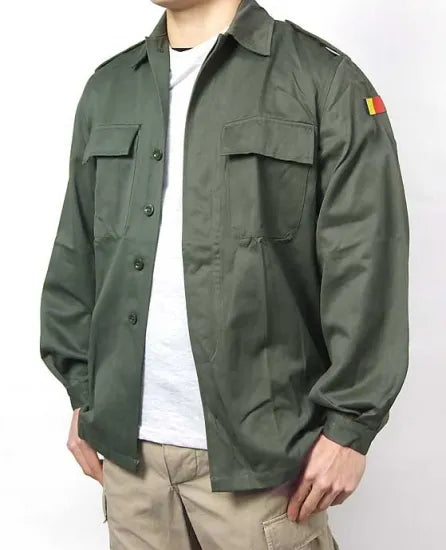 ベルギー軍 OD ファティーグシャツ 新品 =
