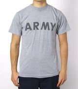 (6/21まで特価)アメリカ軍 U.S.ARMY グレー 前期型 IPFU トレーニング Tシャツ USED -
