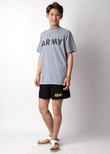 (6/21まで特価)アメリカ軍 U.S.ARMY グレー 前期型 IPFU トレーニング Tシャツ USED -
