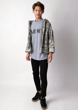(6/21まで特価)アメリカ軍 U.S.ARMY グレー 前期型 IPFU トレーニング Tシャツ USED -