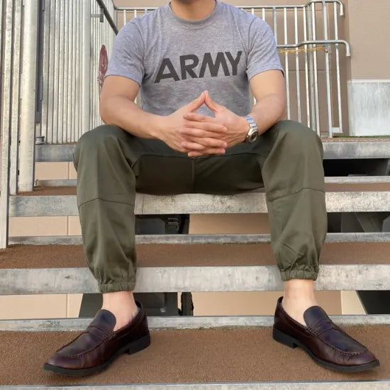 (6/21まで特価)アメリカ軍 U.S.ARMY グレー 前期型 IPFU トレーニング Tシャツ USED -