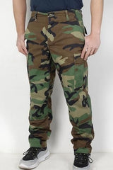 アメリカ軍 ウッドランドカモ コンバットパンツ USED 102CU=