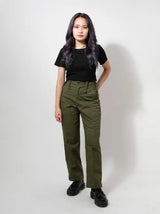 イギリス軍 OD ベイカーパンツ USED 201UB-