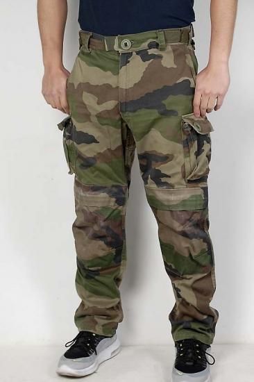 フランス軍 CCE カモフラージュ KNEE PKT バトルパンツ USED 440KU=