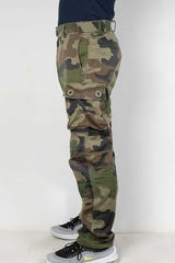 フランス軍 CCE カモフラージュ KNEE PKT バトルパンツ USED 440KU=