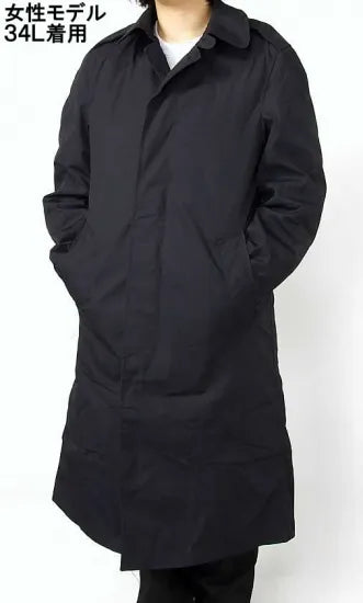 アメリカ軍 ブラック ステンカラーコート 新品