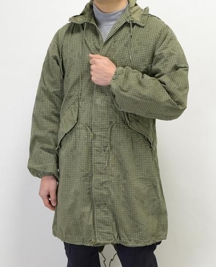 アメリカ軍ナイトデザートカモ モッズコート（USED・ライナー付）M アメリカ軍 ナイトデザートカモ モッズコート USED ライナー・ワッペン