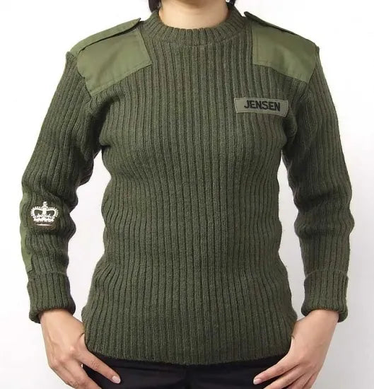 イギリス軍 OD コマンドセーター ワッペン付 USED