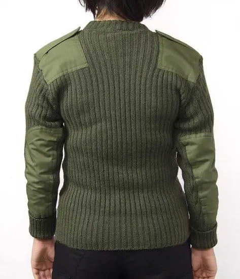 イギリス軍 OD コマンドセーター ワッペン付 USED