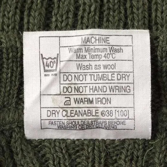 イギリス軍 OD コマンドセーター ワッペン付 USED