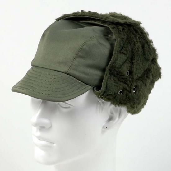 フランス軍 OD ウィンターキャップ 新品 -