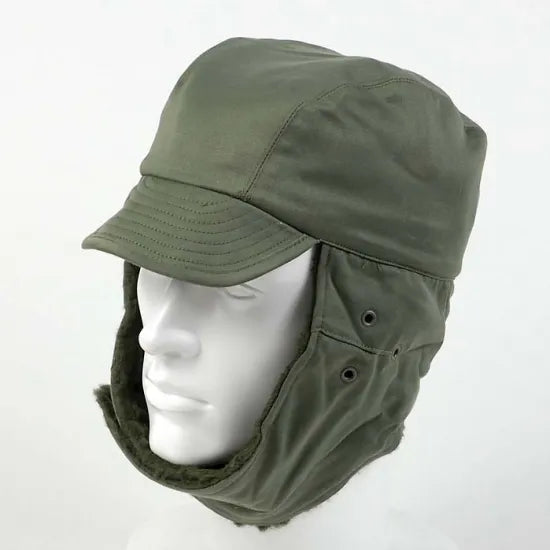 フランス軍 OD ウィンターキャップ 新品 -