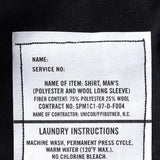 アメリカ海軍 U.S.NAVY ブラック 長袖ドレスシャツ 新品 A15N=
