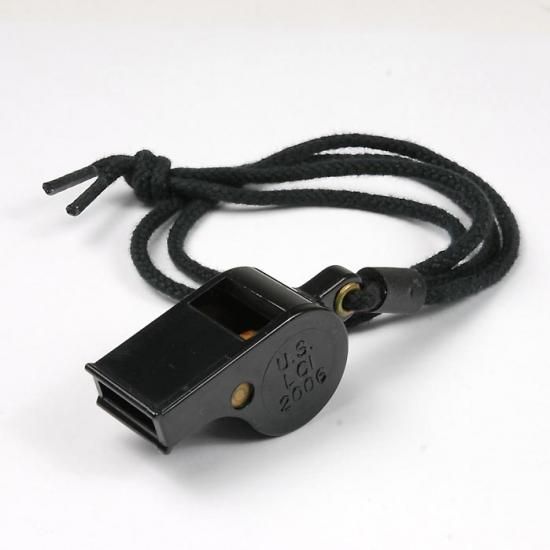 アメリカ軍 ブラック LC1 ホイッスル 新品 61N-