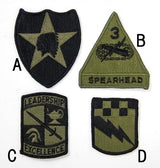 アメリカ軍 ミリタリー OD 部隊章ワッペン 新品 BRANCH-GN-