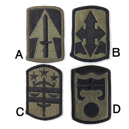 アメリカ軍 ミリタリー OD 部隊章ワッペン 新品 BRANCH-GN2A-